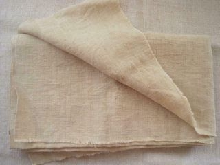 Length Of Rustic French Hemp Sheeting,  Lovely Upholstery,  Curtain Fabric