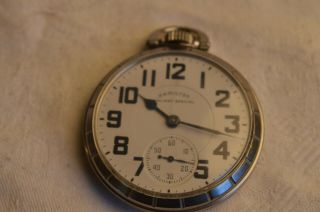 Hamilton Railway Special 992b Stainless Railroad Grade Pocket Watch 21j 1950 Run