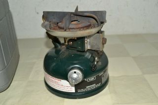 1987 Vtg COLEMAN White Gas CAMP STOVE 508 Portable SPORTSTER II Single Burner 4