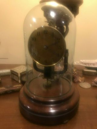 Bull Clockette French Electric Clock Art Deco Bronze / Brass,