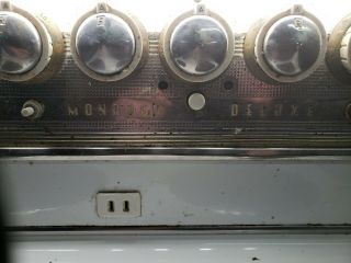 Vintage Apartment Size Monarch Deluxe Stove Electric Range control switch & Dail 3