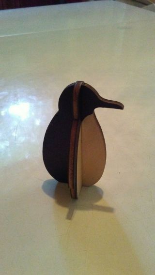 Mid - Century Modern - Wood Penguin Figurines Set of 12 - 2.  5 