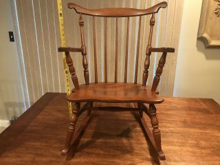 Antique Tell City Solid Hard Rock Maple Andover Children’s Rocking Chair 1930 