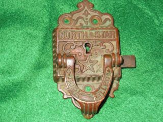 Antique Ice Box Door Latch & Lock North Star