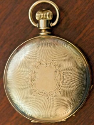 Rare 1890s E HOWARD SERIES IX POCKET WATCH 14K GF 25 Year ONLY 5000 produced 2