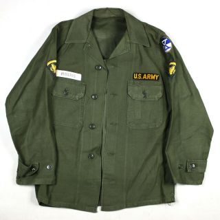 Og - 107 Field Fatigue Shirt Jacket Green Cotton 10th Corps Early 1964 2nd Pattern