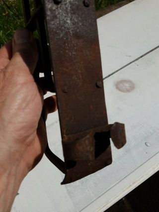 1800s.  Maybe 18th Century Hand Forged Fireplace,  Hearth Iron Toaster,  Warmer 5