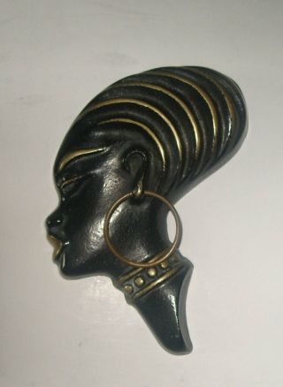 Walter Bosse Hagenauer Era Style Abstract Stylised African Woman Head