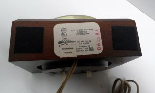 Vintage Seth Thomas Wooden Electric Buzz Alarm Table Clock 0444 wood 4
