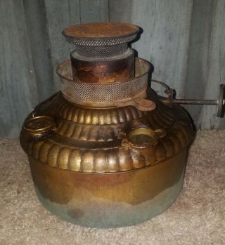 Vintage Brass Perfection Wick 500 Kerosene Stove Heater Oil Burner Tank