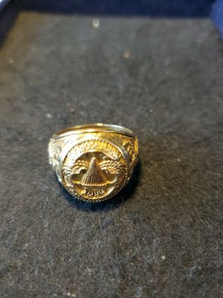 WWII vintage US Army paratrooper ring - 10K gold 4