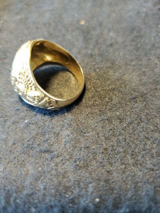 WWII vintage US Army paratrooper ring - 10K gold 7