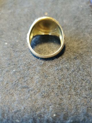 WWII vintage US Army paratrooper ring - 10K gold 8