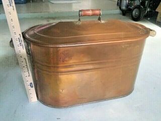 Antiques,  Primitives,  Copper Boiler w/lid,  solid copper,  1900 - 1940,  United States 2