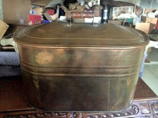 Antiques,  Primitives,  Copper Boiler w/lid,  solid copper,  1900 - 1940,  United States 4