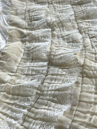 Victorian : Edwardian Silk Skirt Flounce / Skirt Trim