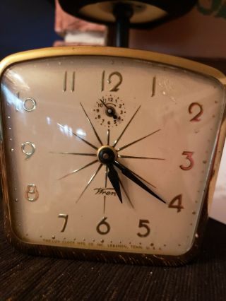 Rare Vintage Lux Wren Alarm Clock Running Serviced 2