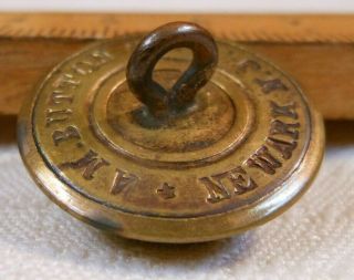 Early US Military Confederate Virginia Sic Semper Tyrannis Coat Button 4
