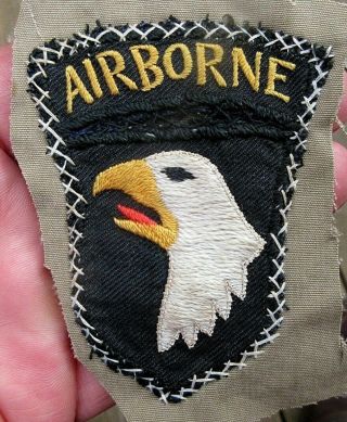 Ww2 101st Airborne Screaming Eagles Shoulder Patch With Airborne Rocker