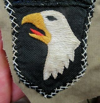 WW2 101ST AIRBORNE SCREAMING EAGLES SHOULDER PATCH WITH AIRBORNE ROCKER 3