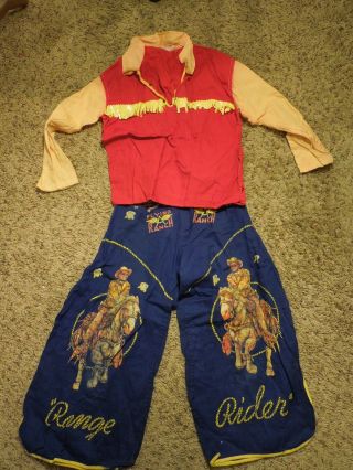 1950 ' s Range Rider Flying Ranch Cowboy Youth Boy Child Costume Outfit 2
