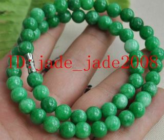 Certified 100 Natural A Jade Jadeite Pendant Necklace Bead Size：8mm