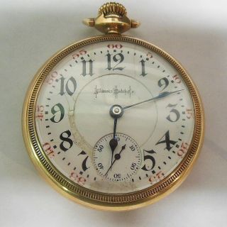 Illinois " Bunn Special " 21 Jewel Railroad Pocket Watch 10k Gold Filled 1903