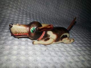 Running Dog With Tongue Moving In/out Made In Germany - Tin Friction - Near