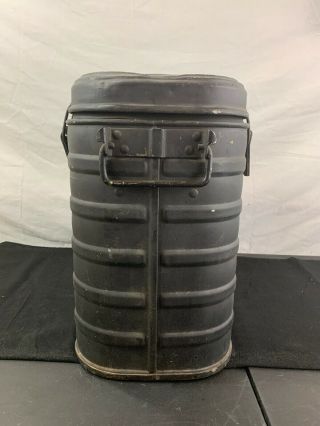 VINTAGE MILITARY MERMITE ALUMINUM HOT COLD FOOD CAN COOLER INSULATED CONTAINER 4