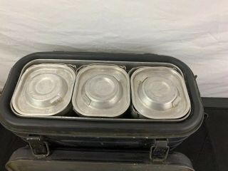 VINTAGE MILITARY MERMITE ALUMINUM HOT COLD FOOD CAN COOLER INSULATED CONTAINER 7