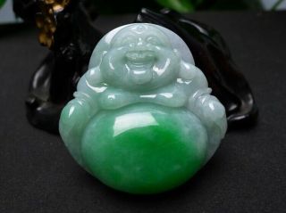 100 natural jade A goods hand - carved jade Buddha pendant 811 4