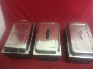 7 SET HOT FOOD WARMER display CATERING STAINLESS STEEL CHAFER CHAFING 7