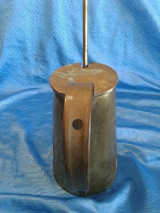 Antique Vintage BRASS Fireplace Kerosene Fire Pot Wood Starter Tool 8