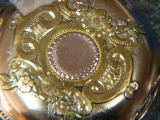 Vintage Multi Color GOLD FILLED Elgin Pocket watch 3