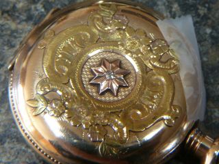 Vintage Multi Color GOLD FILLED Elgin Pocket watch 5