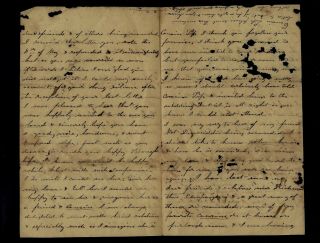 1864 Newton,  SC - Confederate Civil War Letter to 5th Tennessee Infantryman 2