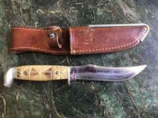 Case - Xx 523 - 6 - Fixed Blade Knife - Stag Handle - 1940 To 1965 Production