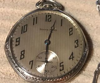 Gorgeous South Bend 429 Pocket Watch,  19j 12s,  14k Gold Fill Very Clean/runs Fob