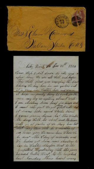 189th York Infantry Civil War Letter - Ref 