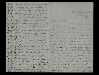 16th Massachusetts Infantry Civil War Letter From Camp Near Fortress Monroe,  Va