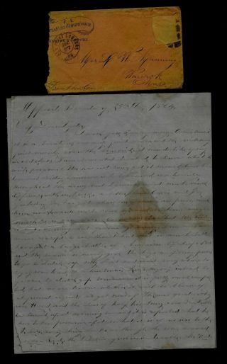3rd Massachusetts Artillery Civil War Letter - Christmas Along Appomattox River