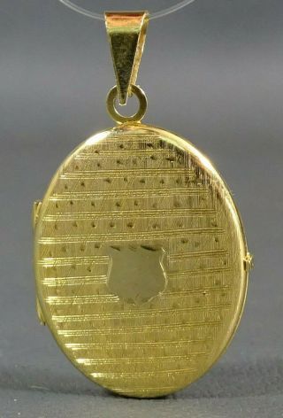 Victorian Rolled Gold Sterling Silver Double Photo Picture Frame Locket Pendant