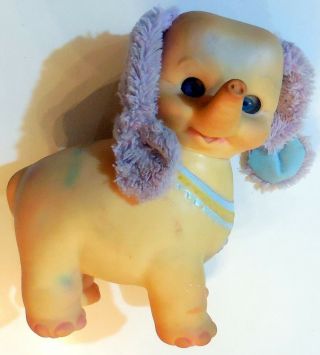 Vintage Rubber Toy Squeak Edward Bobley Elephant 1960s