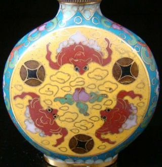 Collectibles 100 Handmade Painting Brass Cloisonne Enamel Snuff Bottles 022 2