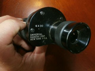 Vintage Universal Camera Corp 6 X 30 Monocular Binocular w/ Case Cover Bag 2