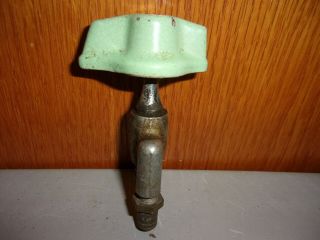 Antique Green Porcelain Knob Brass Gas Stove Valve