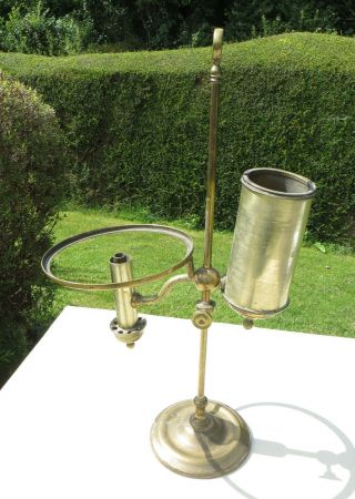 Antique Miller & Sons / Manhattan Brass Co Student Oil Lamp - spares or rest ' n 2