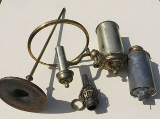 Antique Miller & Sons / Manhattan Brass Co Student Oil Lamp - spares or rest ' n 8