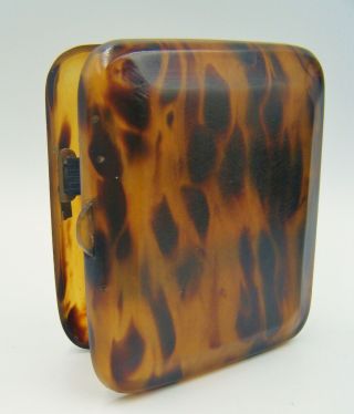 Scarse C1900s Chinese,  Quality Faux Tortoiseshell Card / Cigarette Cheroot Case
