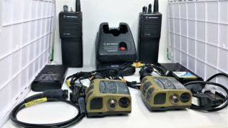 Nacre Quietpro 2 Man Team Headset/radio System Mil - Sim